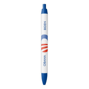 Obama-Biden Logo Black Ink Pen