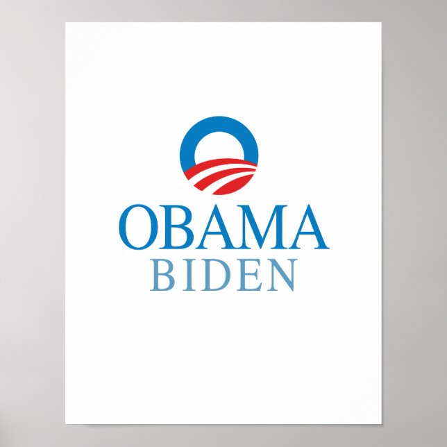 OBAMA BIDEN O BLUE -.png Poster (Front)
