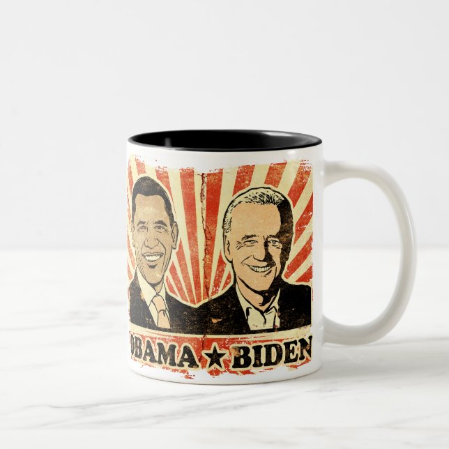 Obama Biden Portraits Mug (Right)