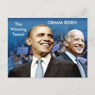 Obama Biden Postcard