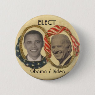 Obama/Biden Retro-style Button