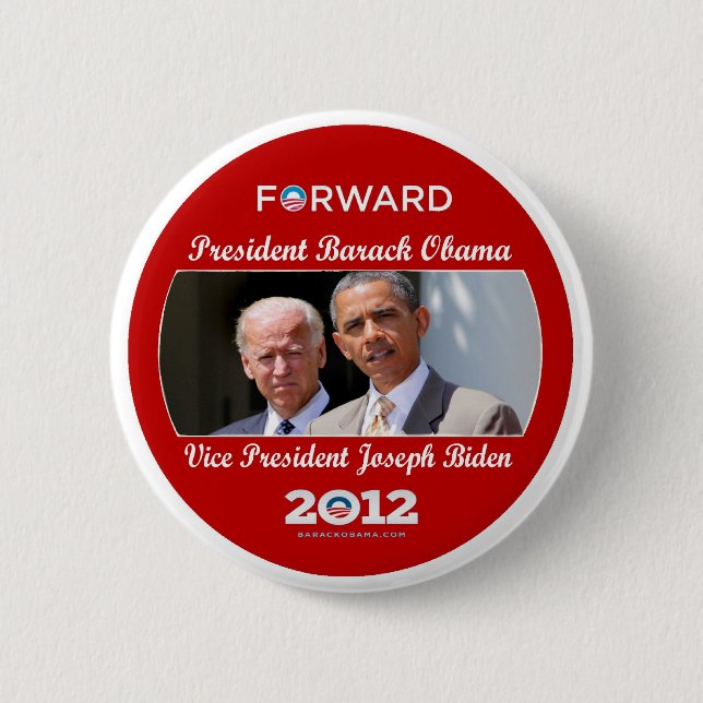 Obama / Biden: The Team For You 6 Cm Round Badge (Front)