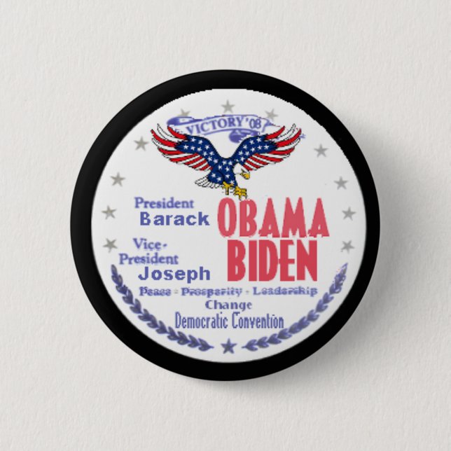 Obama Biden Ticket Button (Front)