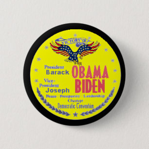 Obama Biden Ticket Button