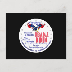 Obama Biden Ticket Postcard