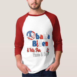 Obama Biden Vote for Peace and Love T-Shirt