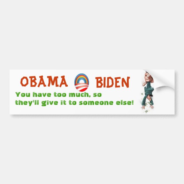 OBAMA &  BIDEN will tax you into poverty Bumper Sticker (Front)