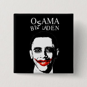 OBAMA BIN BIDEN 15 CM SQUARE BADGE