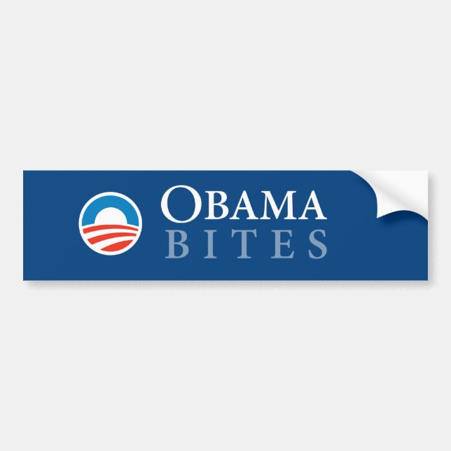 Obama Bites Bumper Sticker (Front)