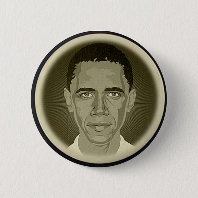 Obama Black & White Button (Front)