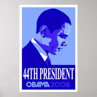 Obama Blue 44th President Poster 3