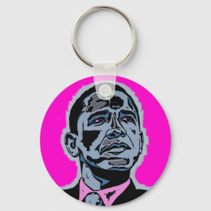Obama Blue Key Ring