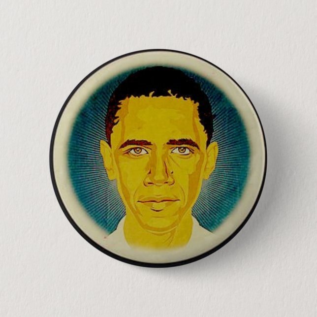 Obama Blue Tone Button (Front)