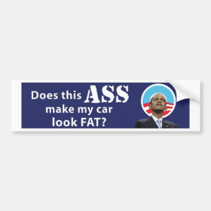 Obama Car Fat11x3 copy Bumper Sticker