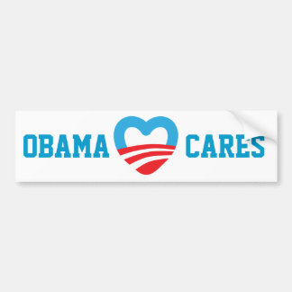 Obama Cares Bumper Sticker