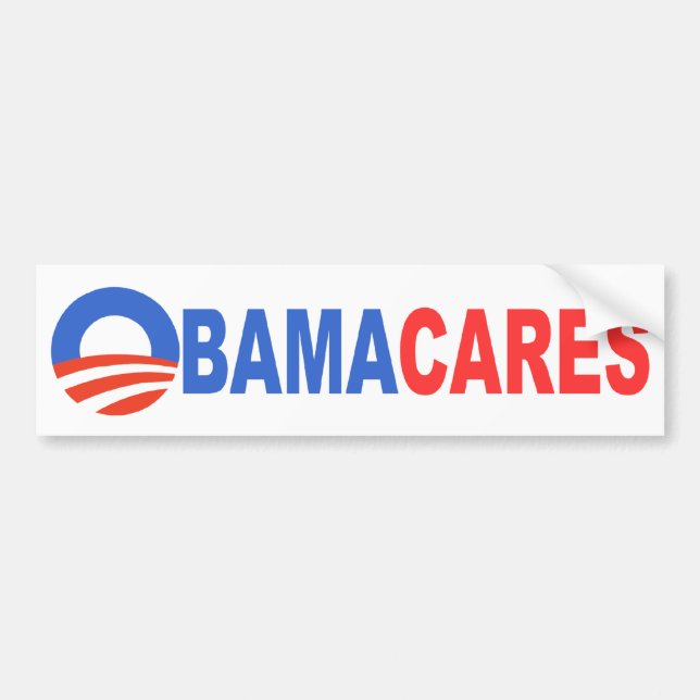 Obama Cares Bumper Sticker (Front)