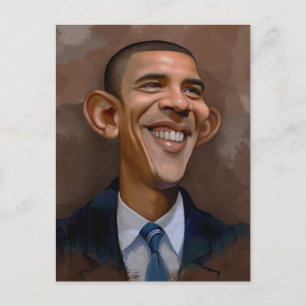 Obama Caricature Postcard