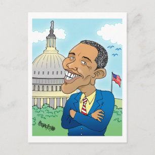OBAMA CARTOON POST CARDS