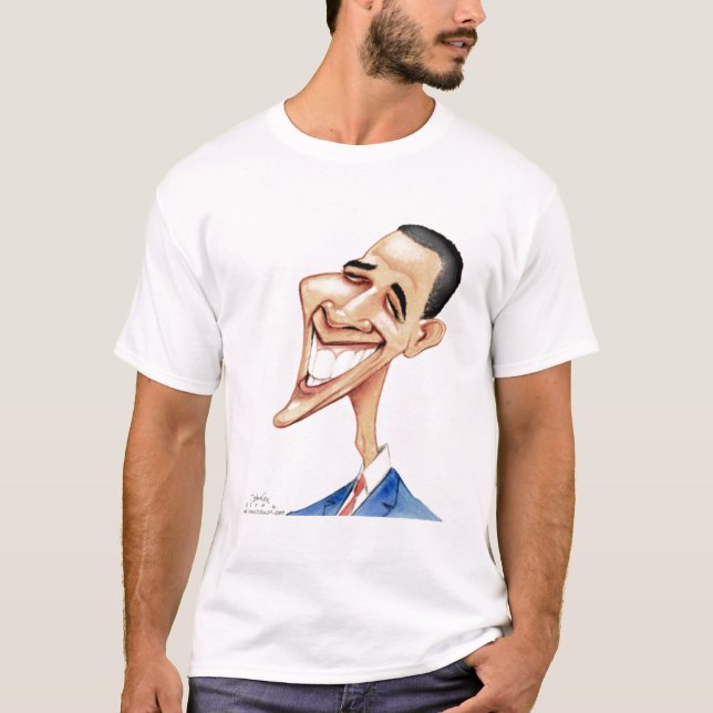 Obama Cartoon T-Shirt (Front)