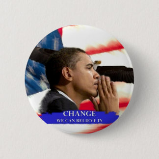Obama Change 6 Cm Round Badge
