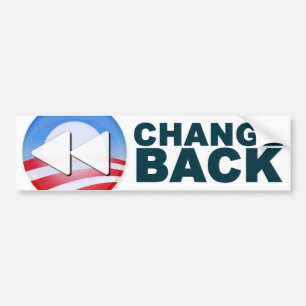Obama: Change Back Bumper Sticker