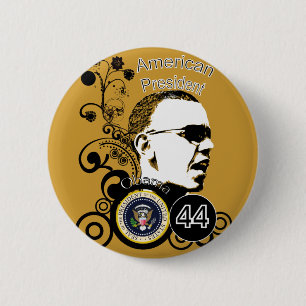 Obama Change BackGround Colour 6 Cm Round Badge