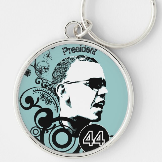 Obama Change BackGround Colour Key Ring (Front)
