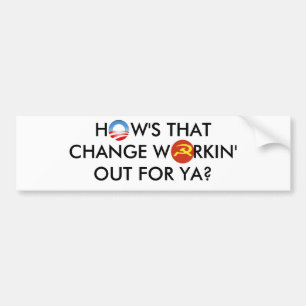 Obama Change Bumper Sticker