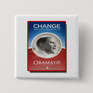 OBAMA CHANGE CAMPAIGN BUTTON