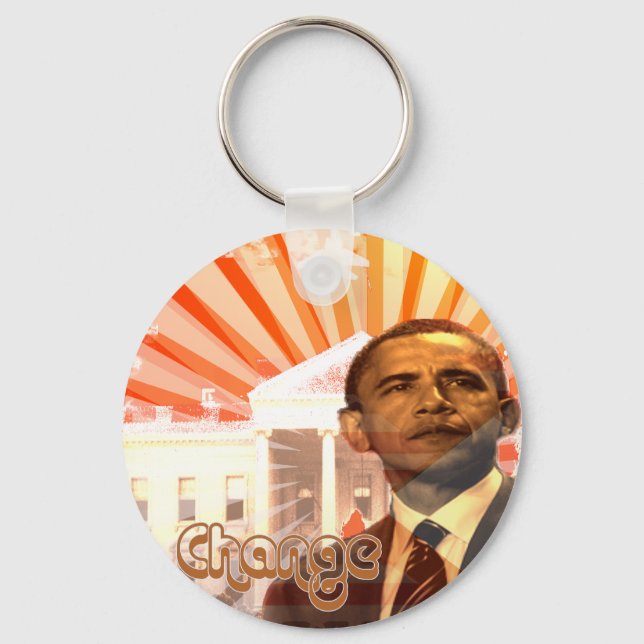 Obama Change Key Ring (Front)