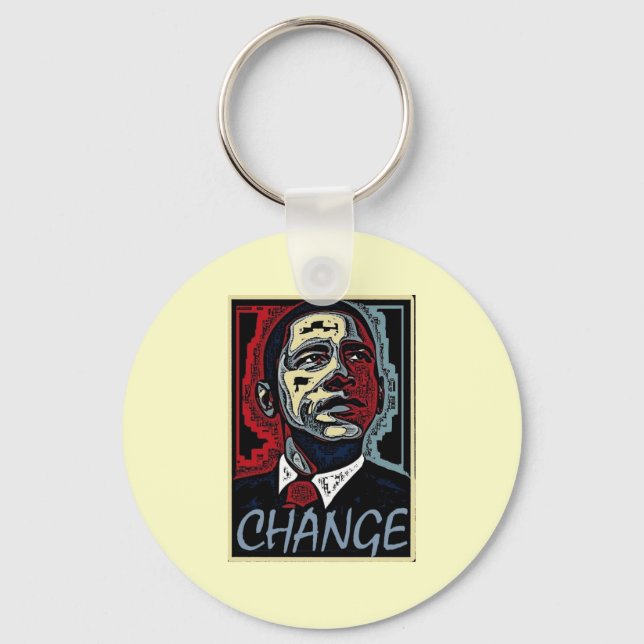 Obama Change Key Ring (Front)