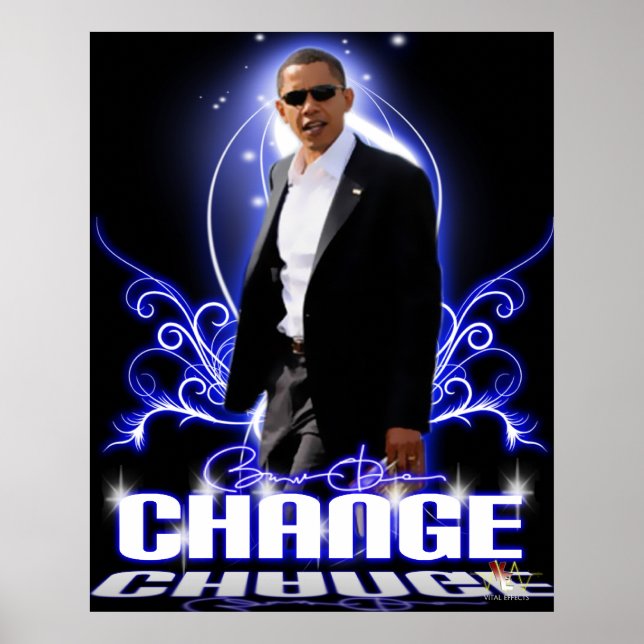 OBAMA CHANGE POSTER (Front)