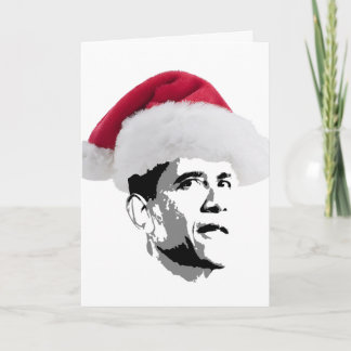 Obama Christmas father xmas Holiday Card