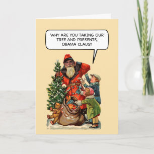 Obama Claus Funny Christmas Card