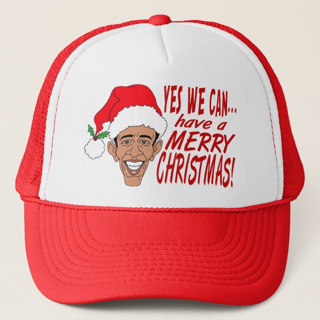 Obama Claus Trucker Hat (Front)