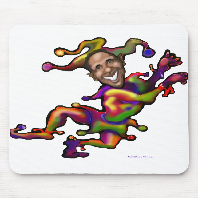 Obama Clown Mouse Mat (Front)