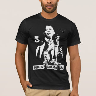 Obama Collage by akamundo with Text T-Shirt