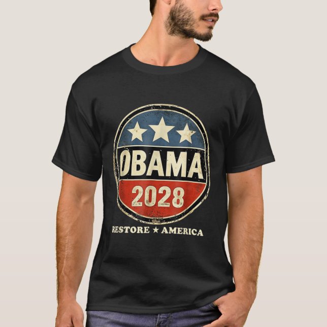 Obama Comeback 2028 Statement _7  T-Shirt (Front)