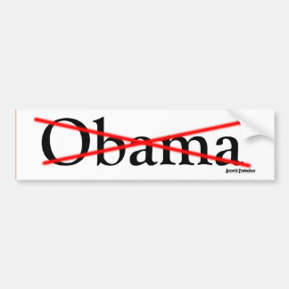 Obama Crossed Out Bumper Sticker