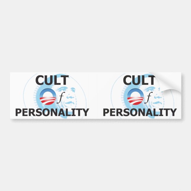 Obama Cult of Personality Bumper Sticker (Front)
