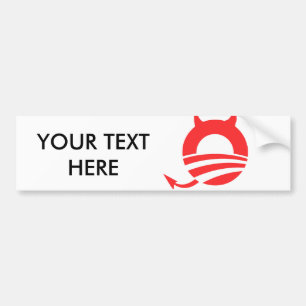 OBAMA DEVIL BUMPER STICKER