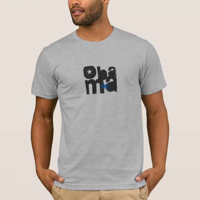 Obama Distressed Square T-Shirt (Front)