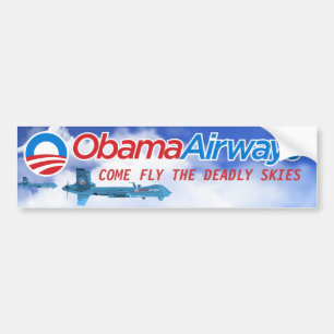 Obama Drone Parody Bumper Sticker