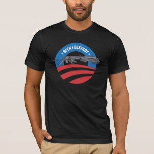 obama drone seek and destroy t-shirt
