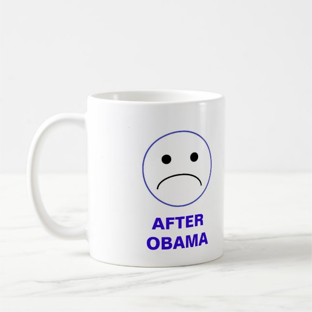 Obama - During and After Mug (Left)