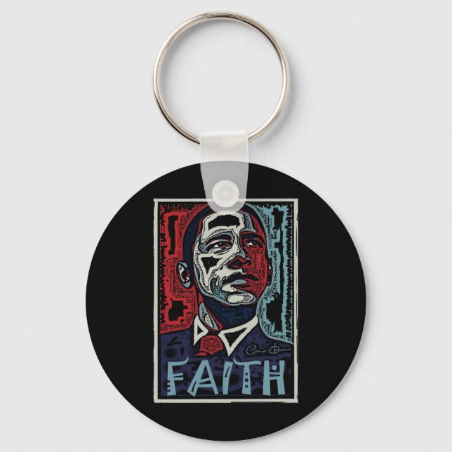 Obama Faith 2 Key Ring (Front)
