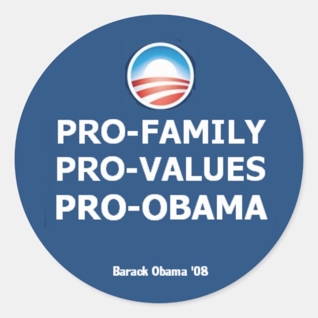 Obama FAMILY Sticker (Front)