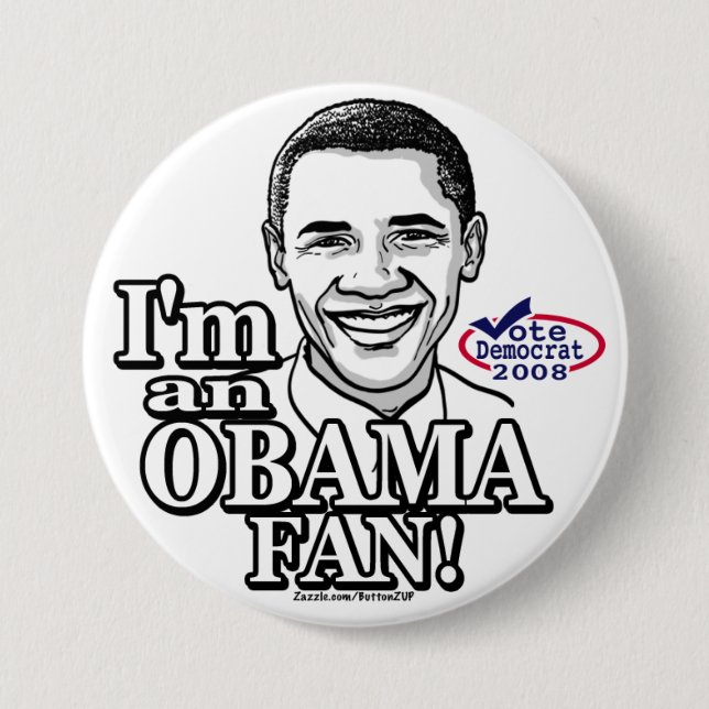 Obama Fan Button  (Front)