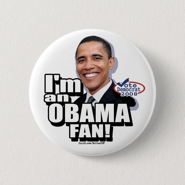 Obama Fan Button  (Front)