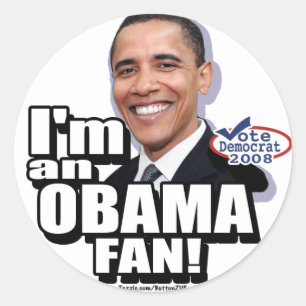Obama Fan Sticker 